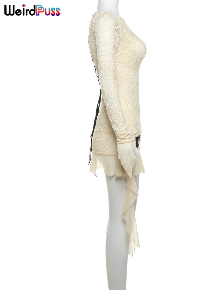 Vestido Feminino com Renda e Transparência – Sensualidade com Sofisticação em Cada Detalhe.
