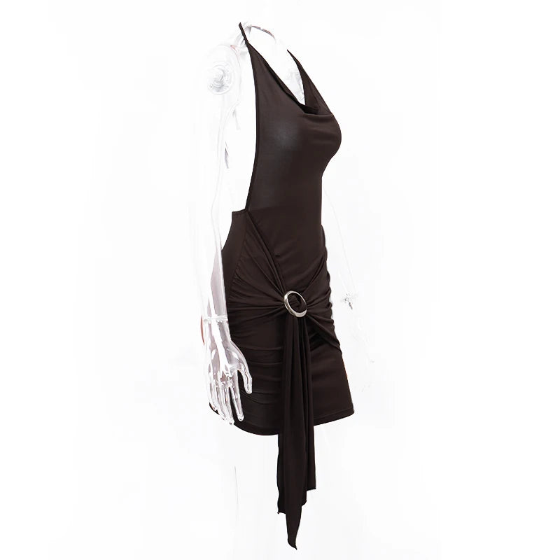 Vestido Mini Vintage Backless – Sexy, Leve e Totalmente Estilo Y2K