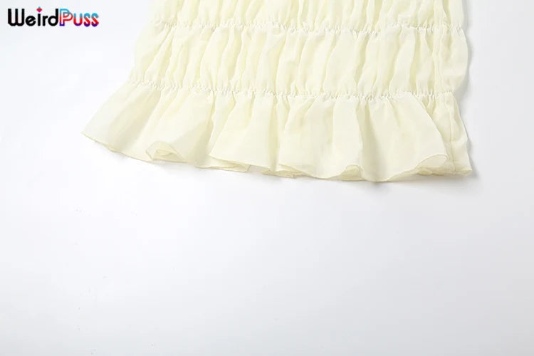 Conjunto Feminino Weird Puss 2 Peças – Sexy, Y2K e Cheio de Atitude
