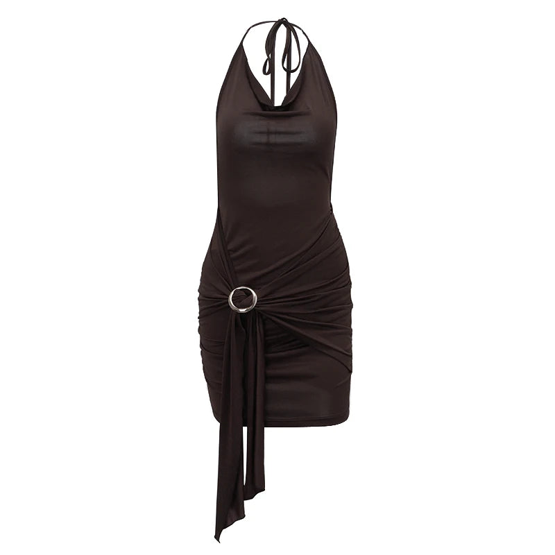 Vestido Mini Vintage Backless – Sexy, Leve e Totalmente Estilo Y2K