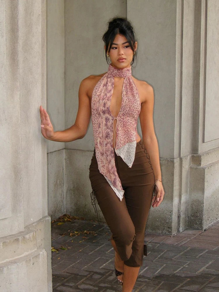 Camisole Leopard Print Y2K