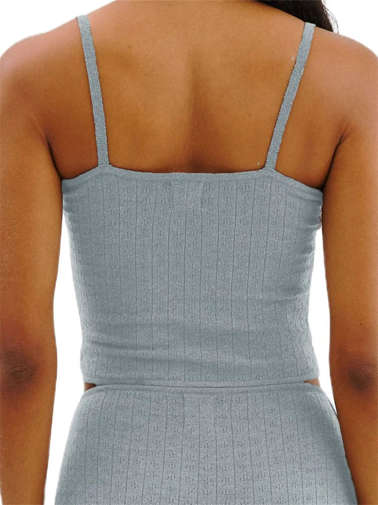conjunto Feminino 2 Peças CHRONSTYLE – Casual, Sexy e Perfeito para o Verão