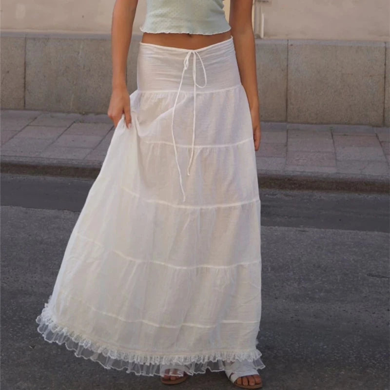 Conjunto Off-Shoulder & Saia Longa.