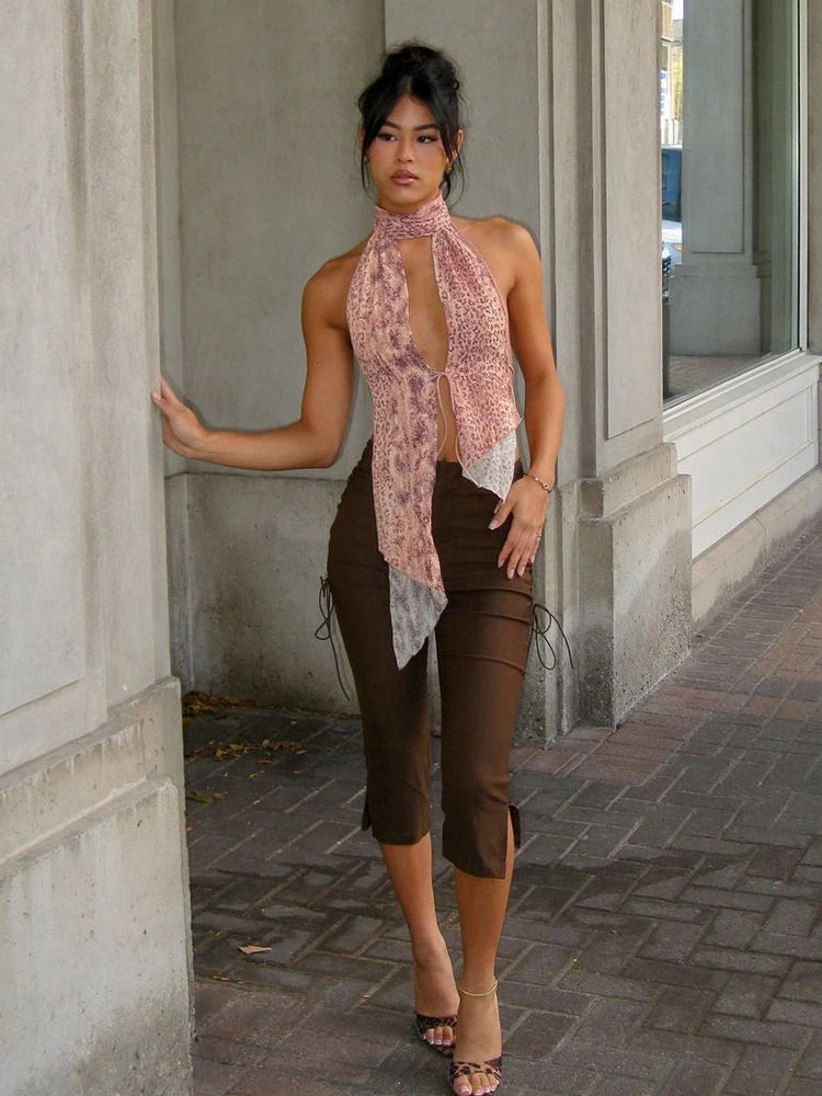 Camisole Leopard Print Y2K