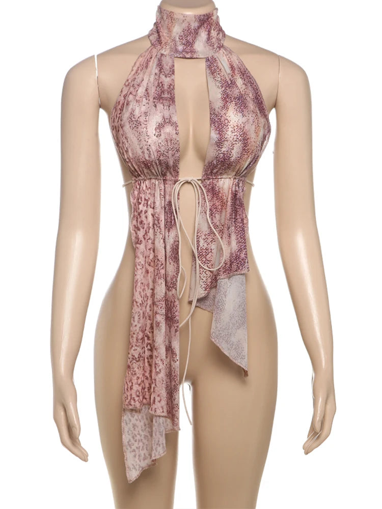 Camisole Leopard Print Y2K