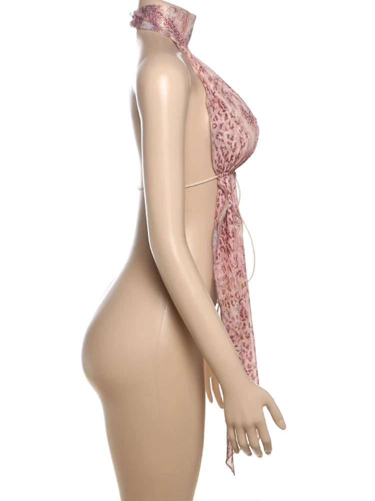 Camisole Leopard Print Y2K
