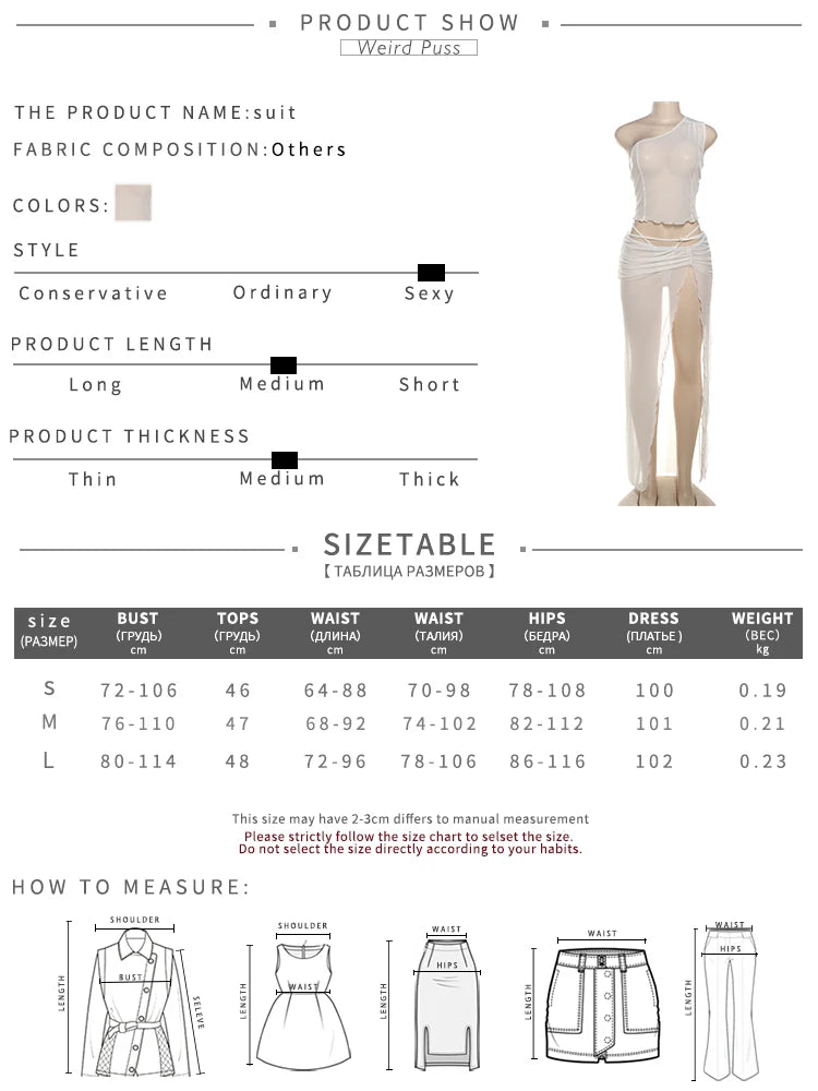 Conjunto Feminino 3 Peças Weird Puss – Sexy, Chic e Cheio de Atitude