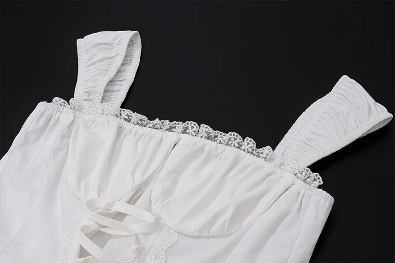 Conjunto Off-Shoulder & Saia Longa.
